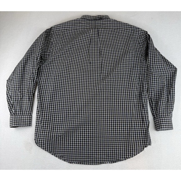 VTG Ralph Lauren Yarmouth Men's 16 1/2 34/35 Plaid Long Sleeve Button Down Shirt - Picture 7 of 7